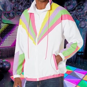 Funny Guy Mugs 80s & 90s Retro Windbreaker XL 100% Nylon